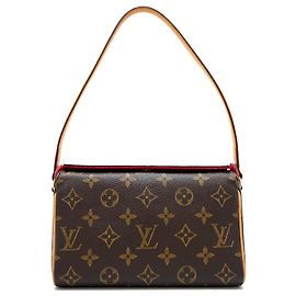 Bolso de hombro Louis Vuitton Recital para mujer Castaño