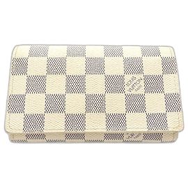 Cartera Bi-fold Louis Vuitton Damier Azur Azul