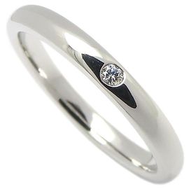 Tiffany & Co. Platin 950 Diamant Stacking-Ring Andere