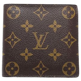 Cartera Monogram Bi-fold Louis Vuitton Castaño