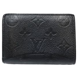Portafoglio Bi-fold Louis Vuitton Monogram Empreinte Nero