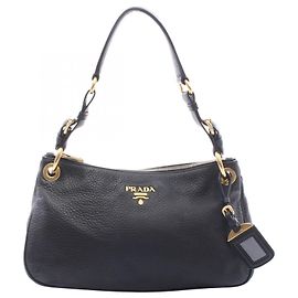 Borsa a tracolla Prada Vitello Daino Nero
