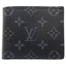 Louis Vuitton Monogram Eclipse Bi-fold Wallet Black
