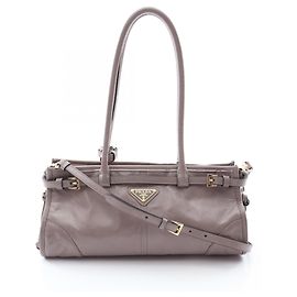 Prada PRADA 2-Way Handtasche Medium Braun