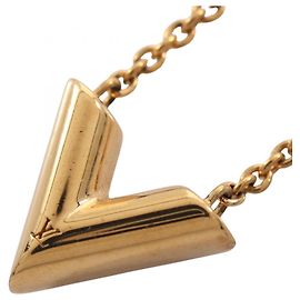 Colar Essential V Louis Vuitton Dourado