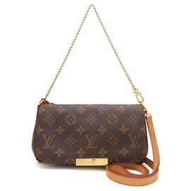 Bolso de Hombro Louis Vuitton Monogram Favorite PM Castaño