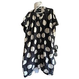 Munthe Plus Simonsen Plu Polka Dot Hemdkleid Schwarz Weiß Schwarz Weiß