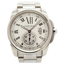 Orologio Cartier Calibre W7100015 Quadrante Argento da Uomo Altro