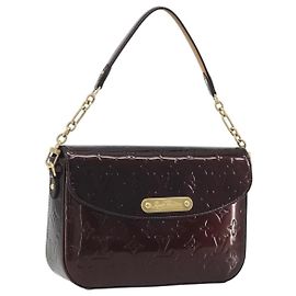 LOUIS VUITTON Bolso Monogram Vernis Rodeo Drive Amarante M93598 LV Auth 193905 Burdeos