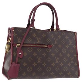 LOUIS VUITTON Monogram PopincourtPM Handtasche 2way Wine Red M43462 LV Auth 194190 Bordeaux Monogramm
