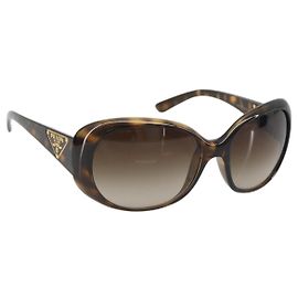 PRADA Tortoise Pattern Sunglasses Plastic Brown Gold Auth BA14251V Brown Golden