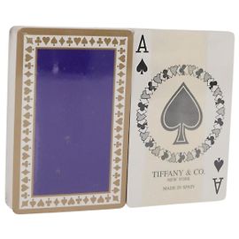 Autre Marque TIFFANY&Co. Playing Cards 2 Set Blue Red Auth 195165A Red Blue