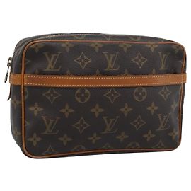 LOUIS VUITTON Monogram Compiegne 23 Clutch M51847 LV Auth gh2318 Monograma