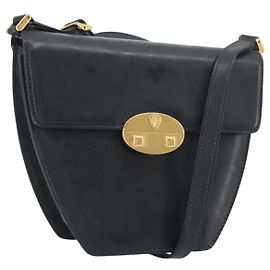 Borsa a Spalla GUCCI in Pelle Nera e Oro Auth BA14193 Nero D'oro