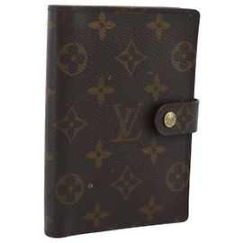 LOUIS VUITTON Monogram Agenda PM Day Planner Cover R20005 LV Auth 193795 Monogram