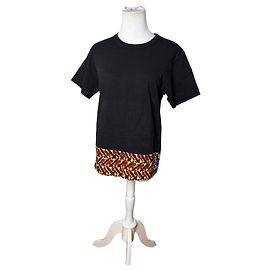 T-shirt en coton imprimé Vintage Comme Des Garcons Noir Multicolor M Noir