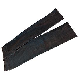 Pantaloni vintage Etro da uomo in misto cotone blu scuro marrone M Blu navy