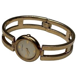 Relógio de pulso vintage Courreges em metal dourado Dourado