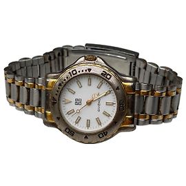 Reloj de Pulsera Vintage Givenchy en Acero Inoxidable Plata Oro Plata