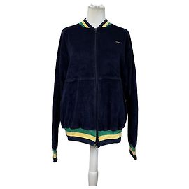 Giacca in velluto di cotone vintage Dior da uomo Blu navy Giallo Verde L Blu navy