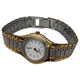 Vintage Givenchy Armbanduhr Gold Silber Edelstahl Golden