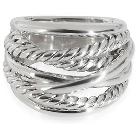 David Yurman Sterling Silver Crossover Ring Other