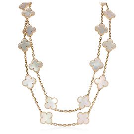 Colar Vintage Alhambra em ouro amarelo e madrepérola Van Cleef & Arpels Outro