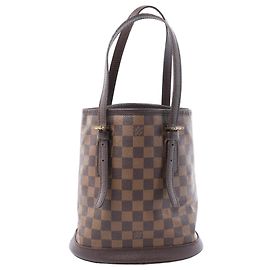Bolsa de ombro Louis Vuitton Malle Damier Ebene marrom Marrom