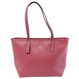 Bolsa de ombro Coach City em couro rosa Rosa