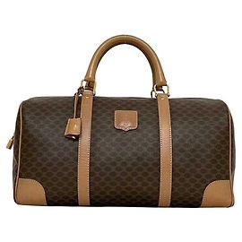 Céline Bolsa Boston Celine Macadam M14 Marrom