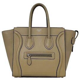 Céline Sac cabas Celine Mini Shopper Luggage Beige