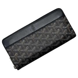 Portafoglio rotondo con zip Goyard Matignon GM Nero
