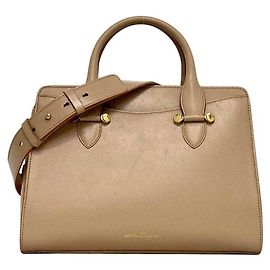 Sac à main 2 façons beige Salvatore Ferragamo Beige