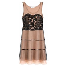 Christian Dior by John Galliano Spring 2006 Beaded Mesh Dress Black