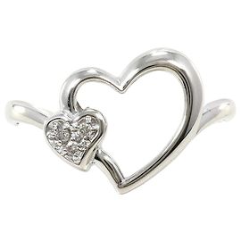 Autre Marque 18K Weißgold-Ring mit Diamant Golden