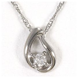 Autre Marque Collier en or blanc 18K avec diamant Doré