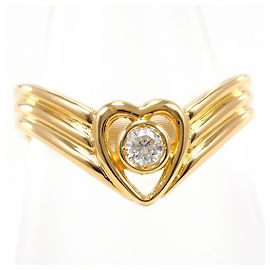 Autre Marque 18K Gelbgold-Ring mit Diamant Golden