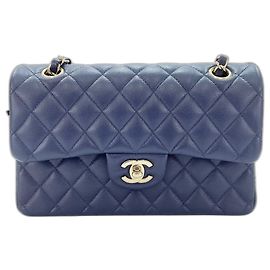 Borsa a Spalla Chanel Matelassé Blu navy