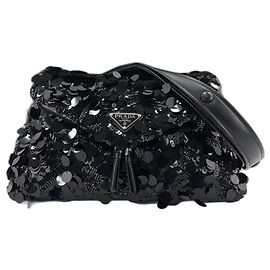 Bolsa de ombro preta Prada Preto