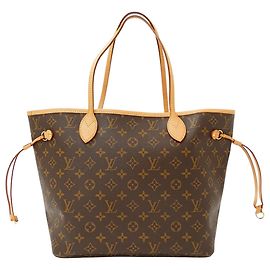 Louis Vuitton Monogram Canvas Tote Bag Brown Fuschia
