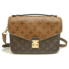 Sac à main Louis Vuitton Monogram Reverse Pochette Metis MM Marron