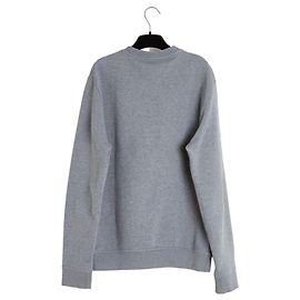 Hermès Grey Cotton Sweatshirt with Black Leather Horse Head Grey