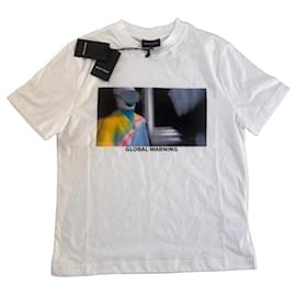 Autre Marque Camiseta Botter "Global Warning" de algodón blanca Blanco Multicolor