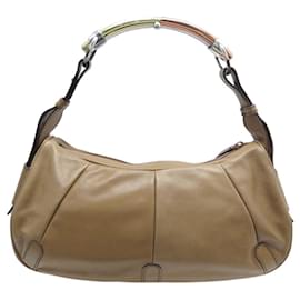 VINTAGE YVES SAINT LAURENT MOMBASA 116056 SHOULDER BAG HANDBAG Brown