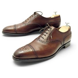 Autre Marque SCARPE EDWARD GREEN X LEFFOT CADOGAN 92008 RICHELIEU 11.5E 45.5 Marrone