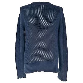 Pull en crochet Tom Ford en coton bleu marine Bleu Bleu Marine