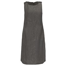 Vestido de comprimento de joelho Armani Collezioni em algodão cinza Cinza