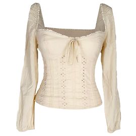 Top Isadora da Reformation em viscose bege Bege