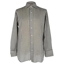 Camicia Tom Ford Gingham in cotone nero Nero