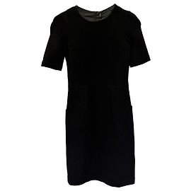 Joseph Mini-Shift-Kleid aus schwarzer Viskose-Velours Schwarz